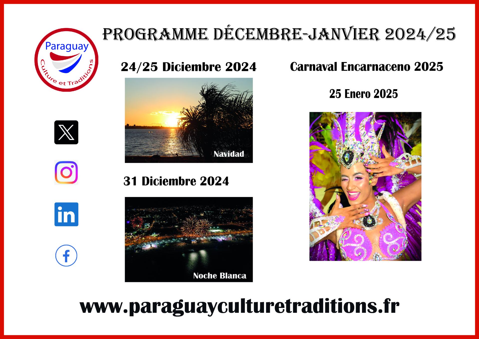 Porogramme decembre janvier 2024 2025